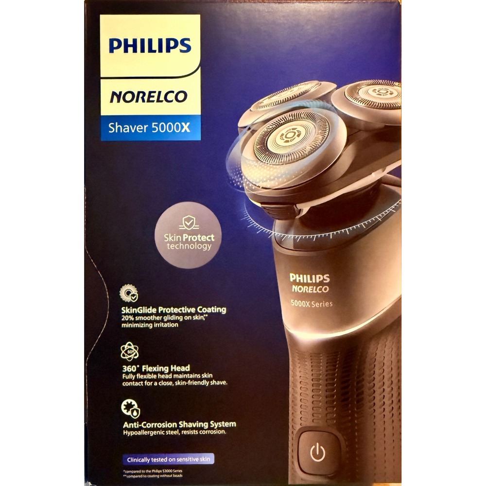 Philips Norelco Shaver 5000X NEW Wet Dry Electric Razor X5004/84